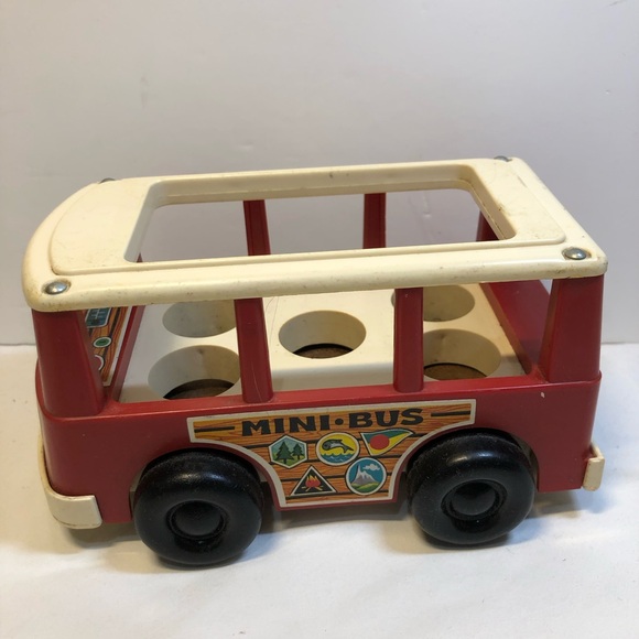 Vintage 1969 Fisher-Price Little People MINI BUS Van - Picture 10 of 12